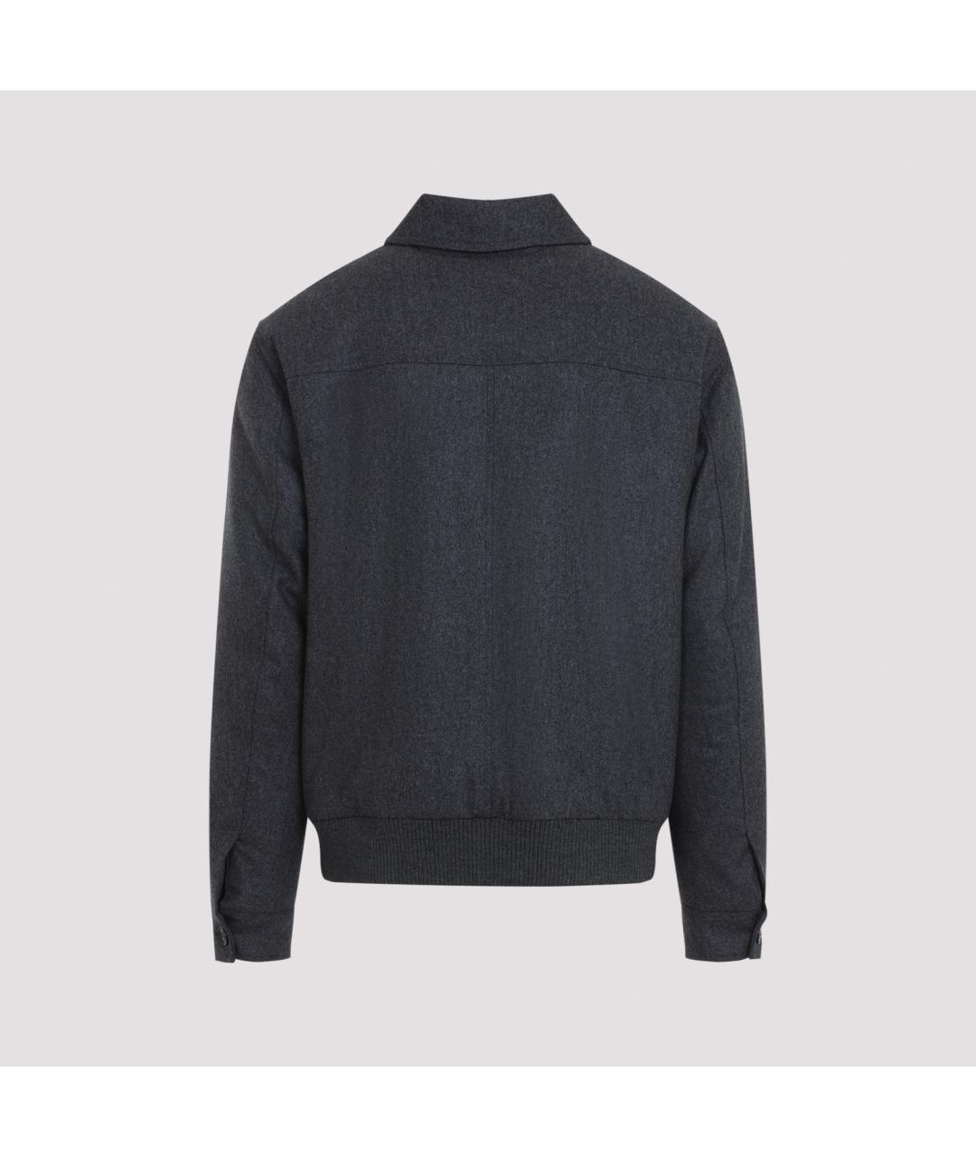 KITON Антрацитовая шерстяная куртка, фото 4