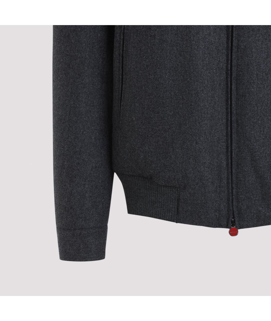 KITON Антрацитовая шерстяная куртка, фото 5
