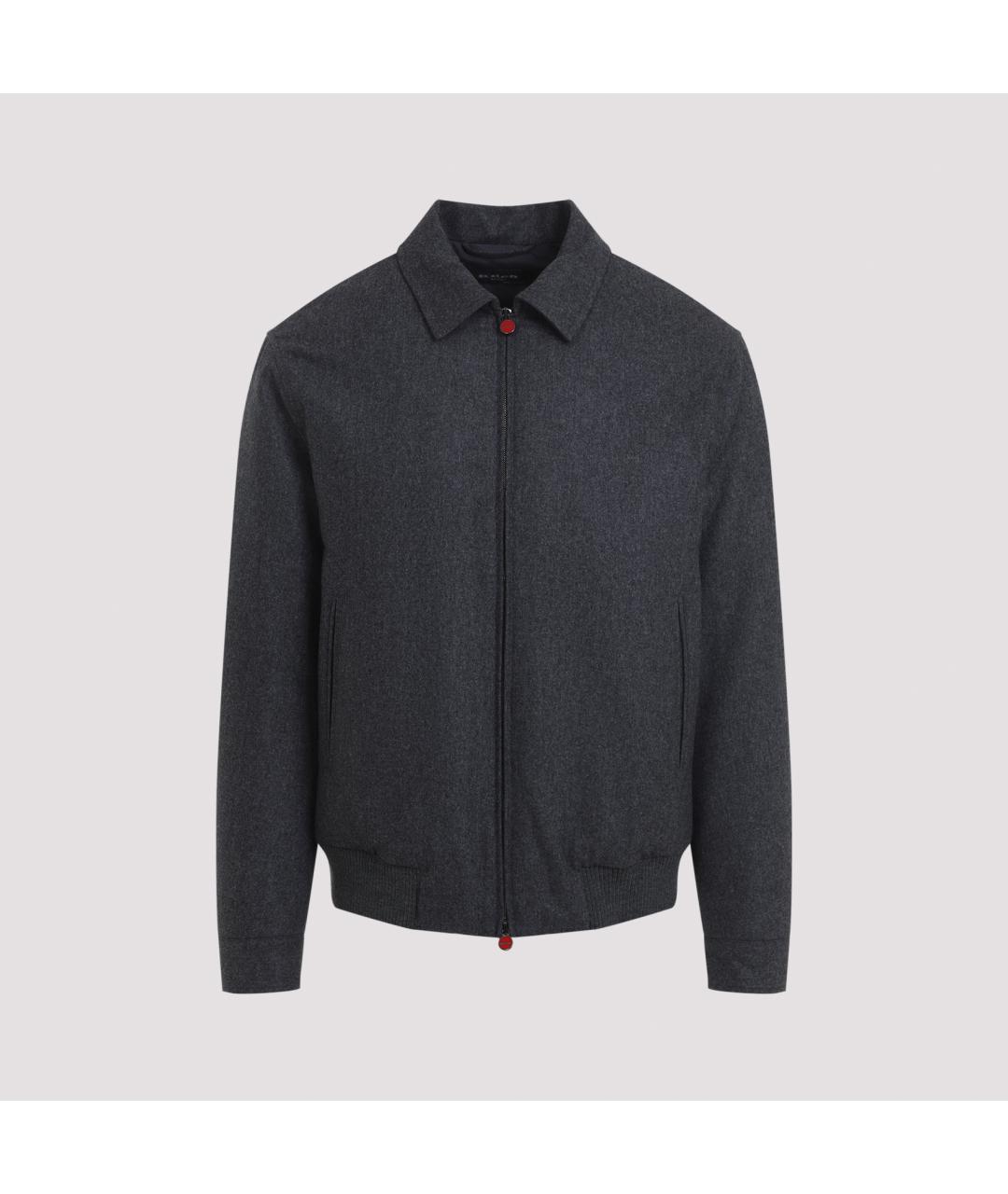 KITON Антрацитовая шерстяная куртка, фото 3