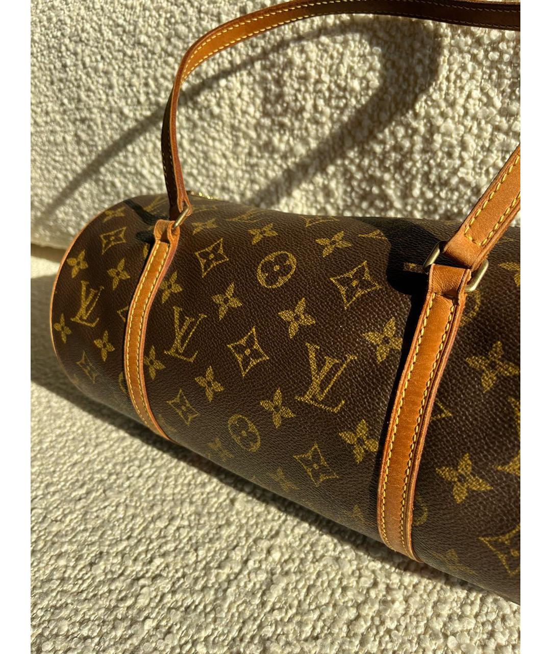 LOUIS VUITTON Коричневая сумка с короткими ручками, фото 7