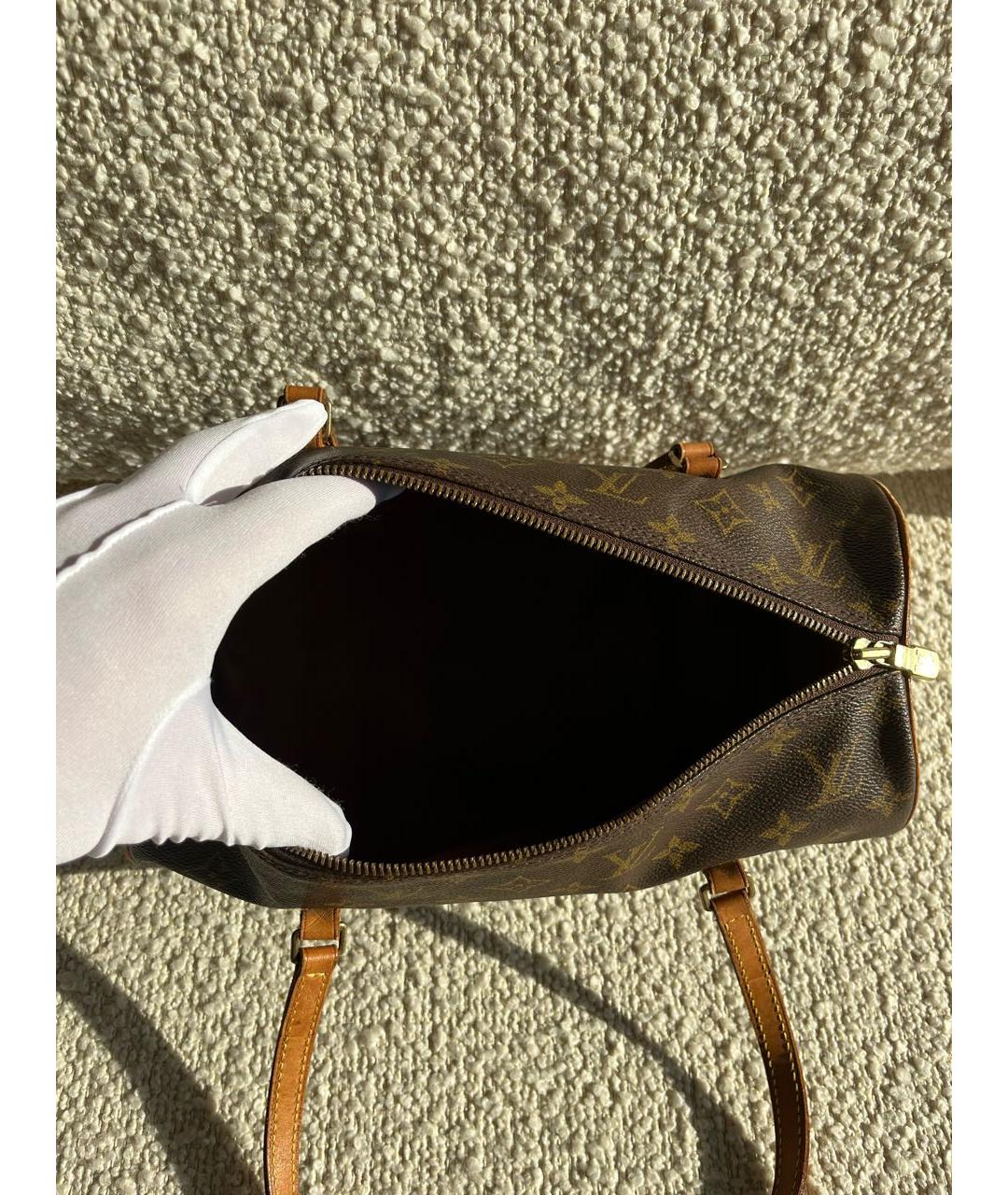 LOUIS VUITTON Коричневая сумка с короткими ручками, фото 4