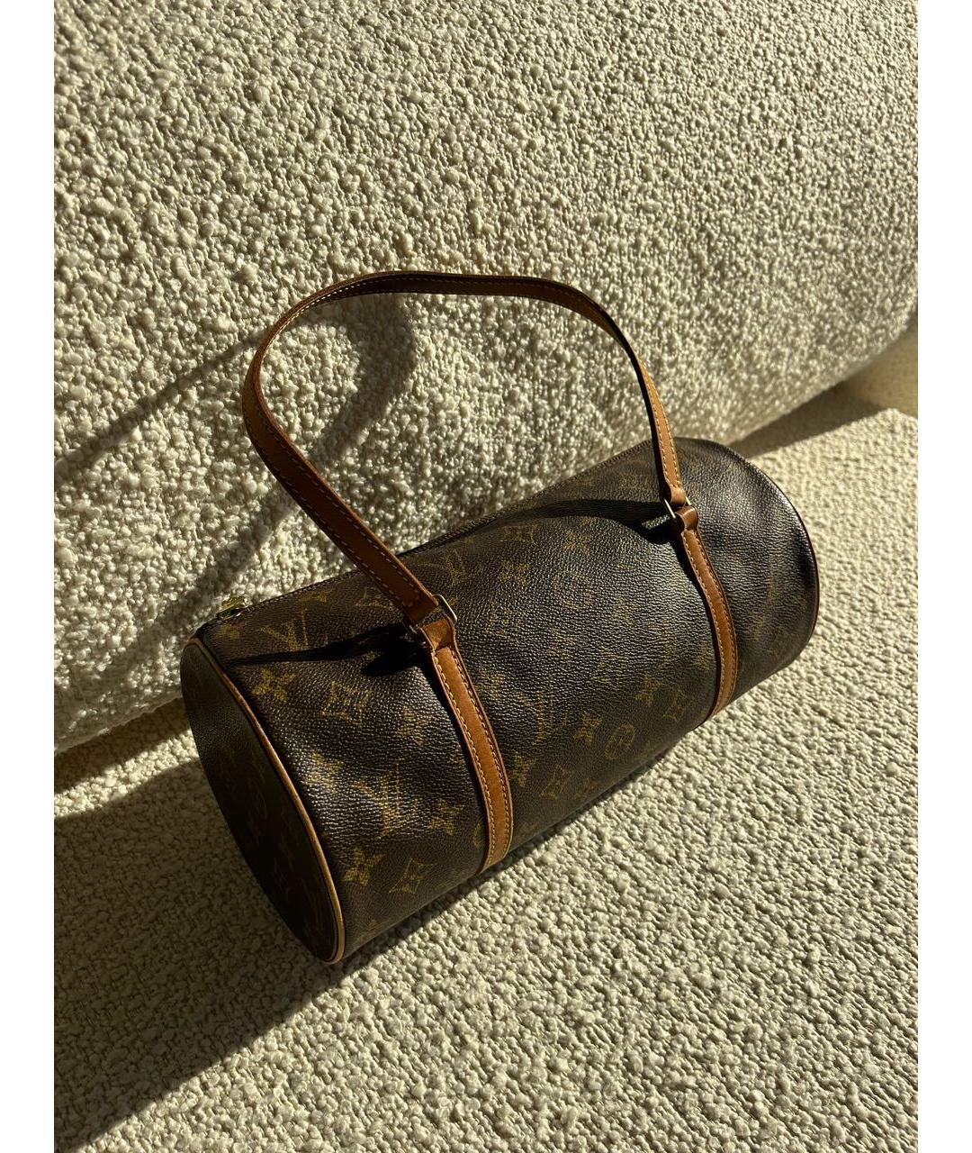LOUIS VUITTON Коричневая сумка с короткими ручками, фото 2