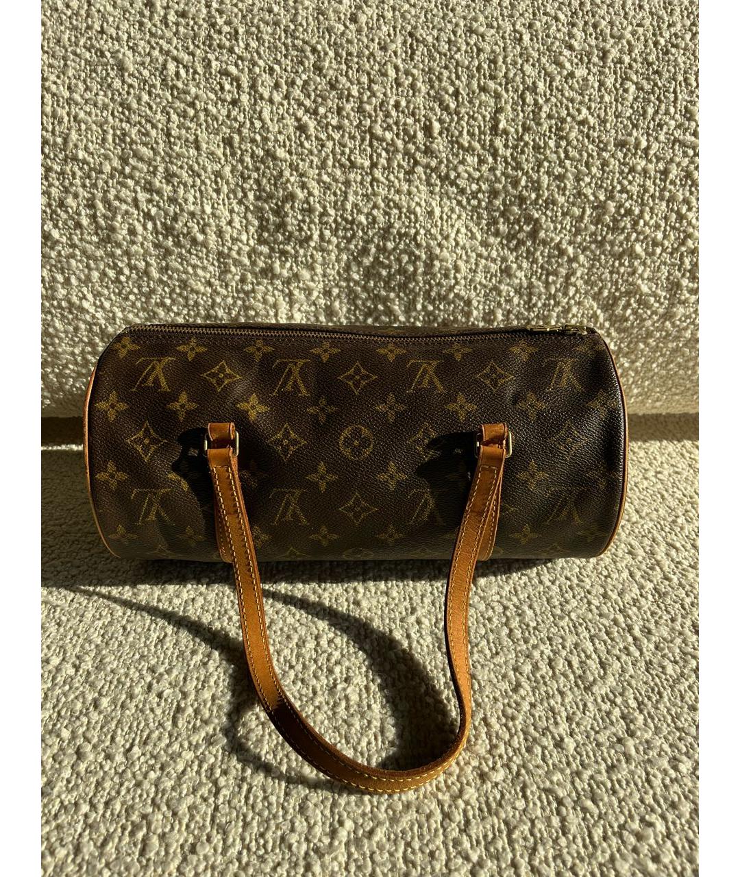 LOUIS VUITTON Коричневая сумка с короткими ручками, фото 3