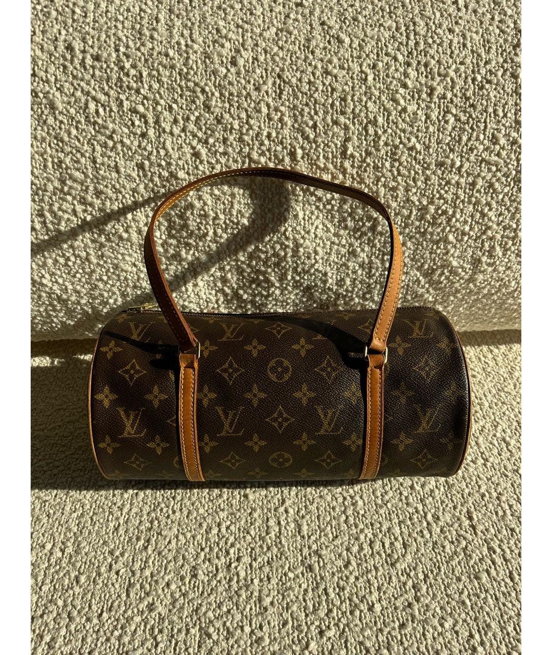 LOUIS VUITTON Коричневая сумка с короткими ручками, фото 9