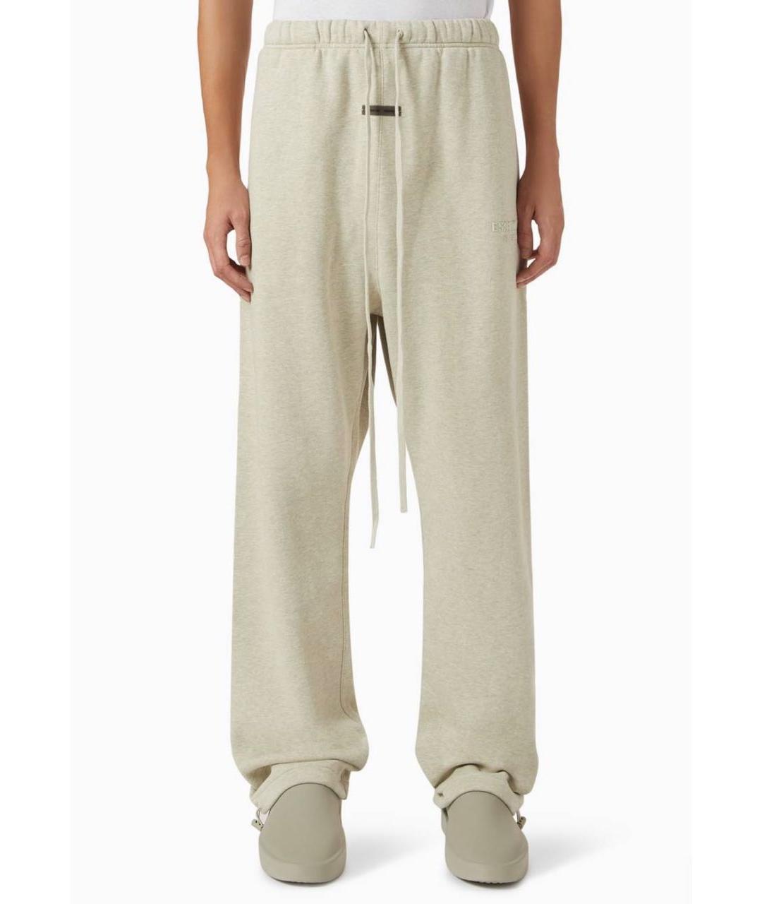 FEAR OF GOD ESSENTIALS Бежевые хлопковые повседневные брюки, фото 3