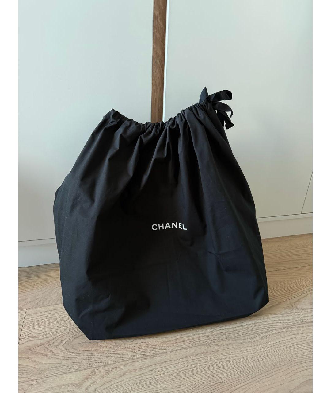 CHANEL Белая деним сумка тоут, фото 4