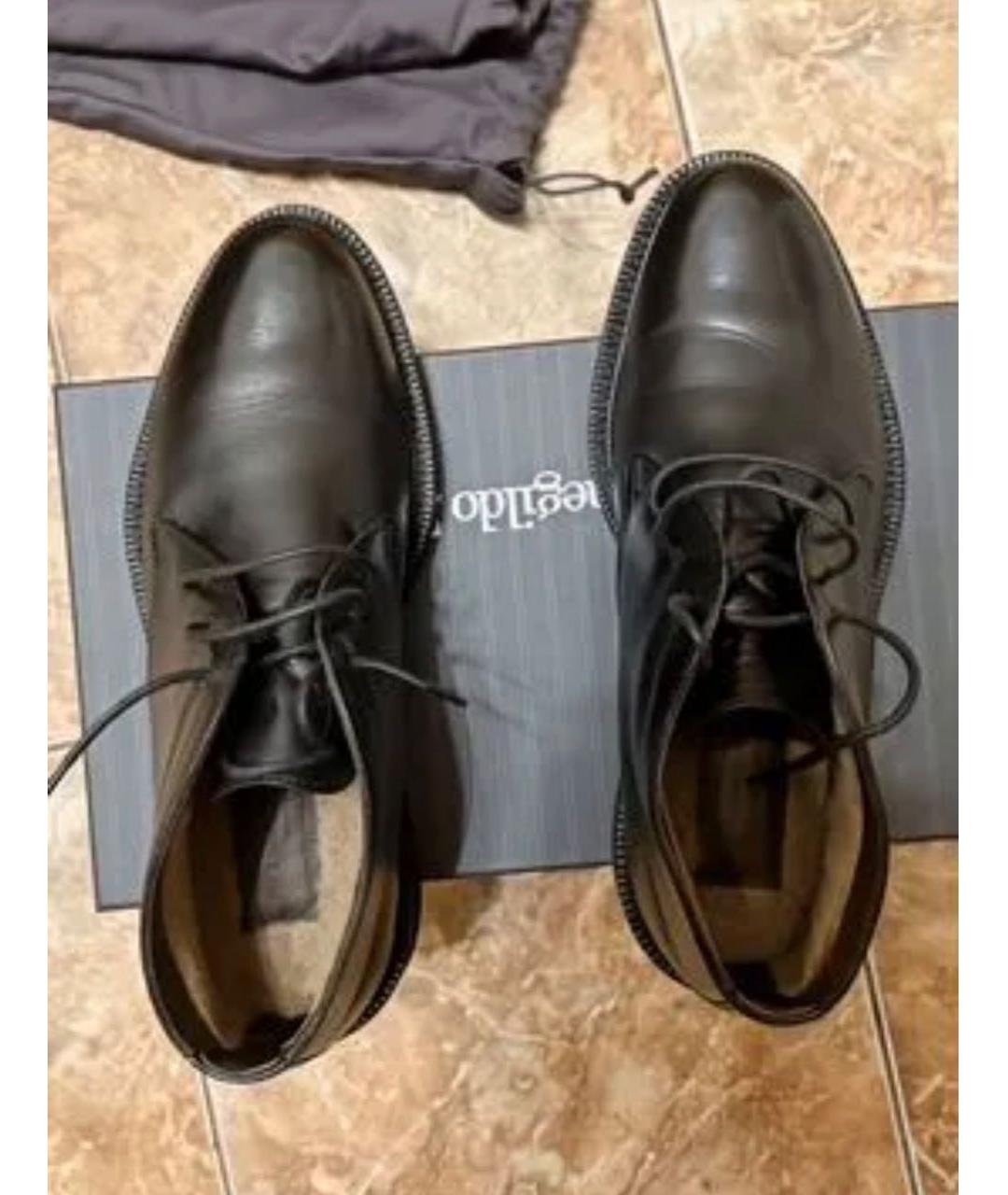 ZEGNA Черные кожаные высокие ботинки, фото 3
