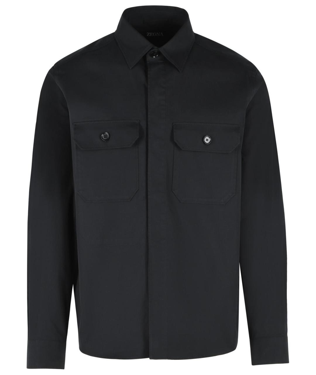 ZEGNA Черная хлопковая куртка, фото 1