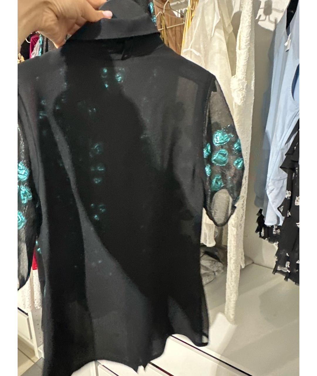 ELIE SAAB Черный шелковый костюм с юбками, фото 6