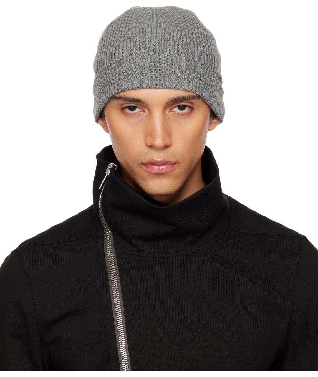 RICK OWENS Серая шерстяная шапка, фото 2