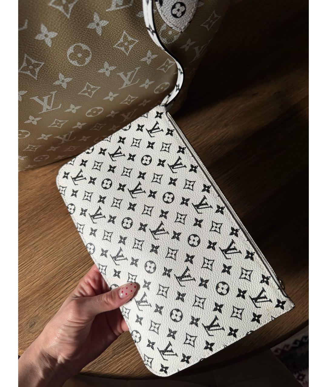 LOUIS VUITTON Хаки кожаная сумка через плечо, фото 7