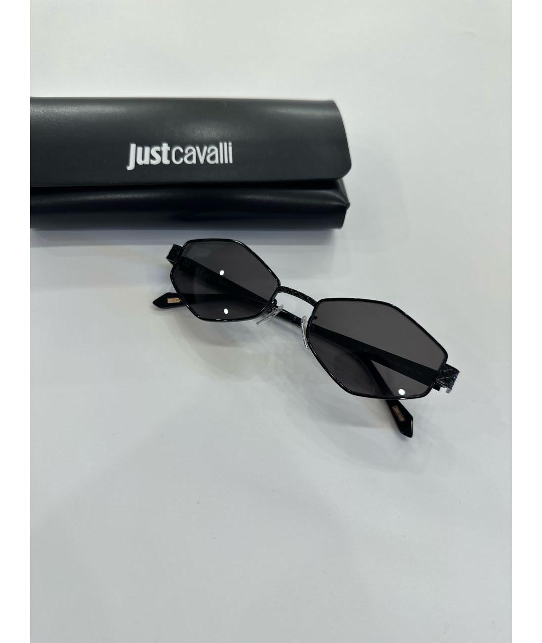 JUST CAVALLI Черные металлические солнцезащитные очки, фото 8