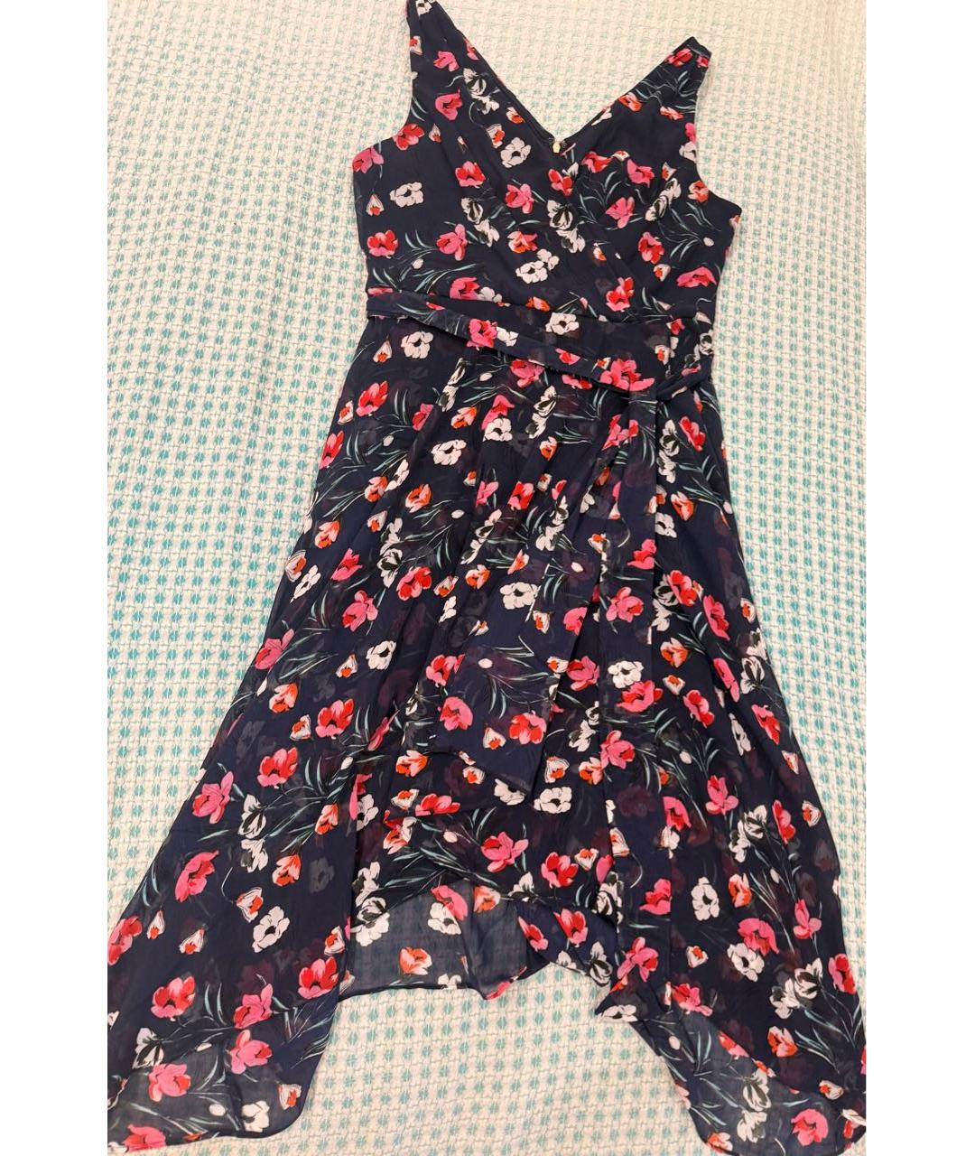 DKNY Мульти полиэстеровое повседневное платье, фото 2