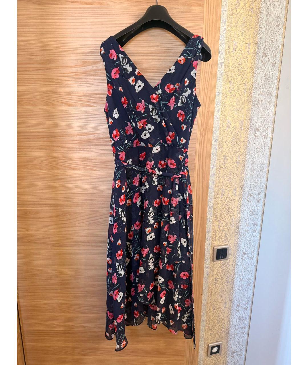 DKNY Мульти полиэстеровое повседневное платье, фото 9