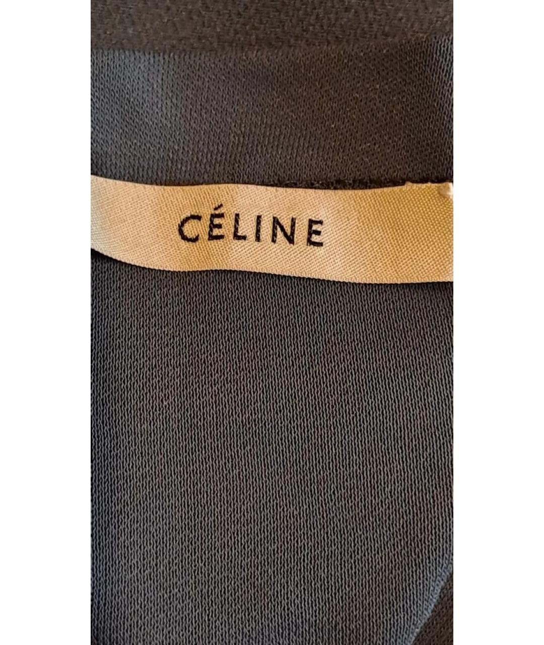 CELINE Синее ацетатное вечернее платье, фото 6