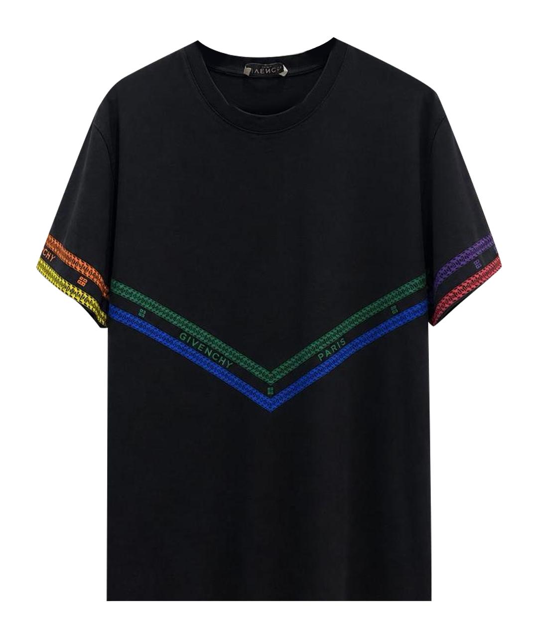 GIVENCHY Черная хлопковая футболка, фото 1
