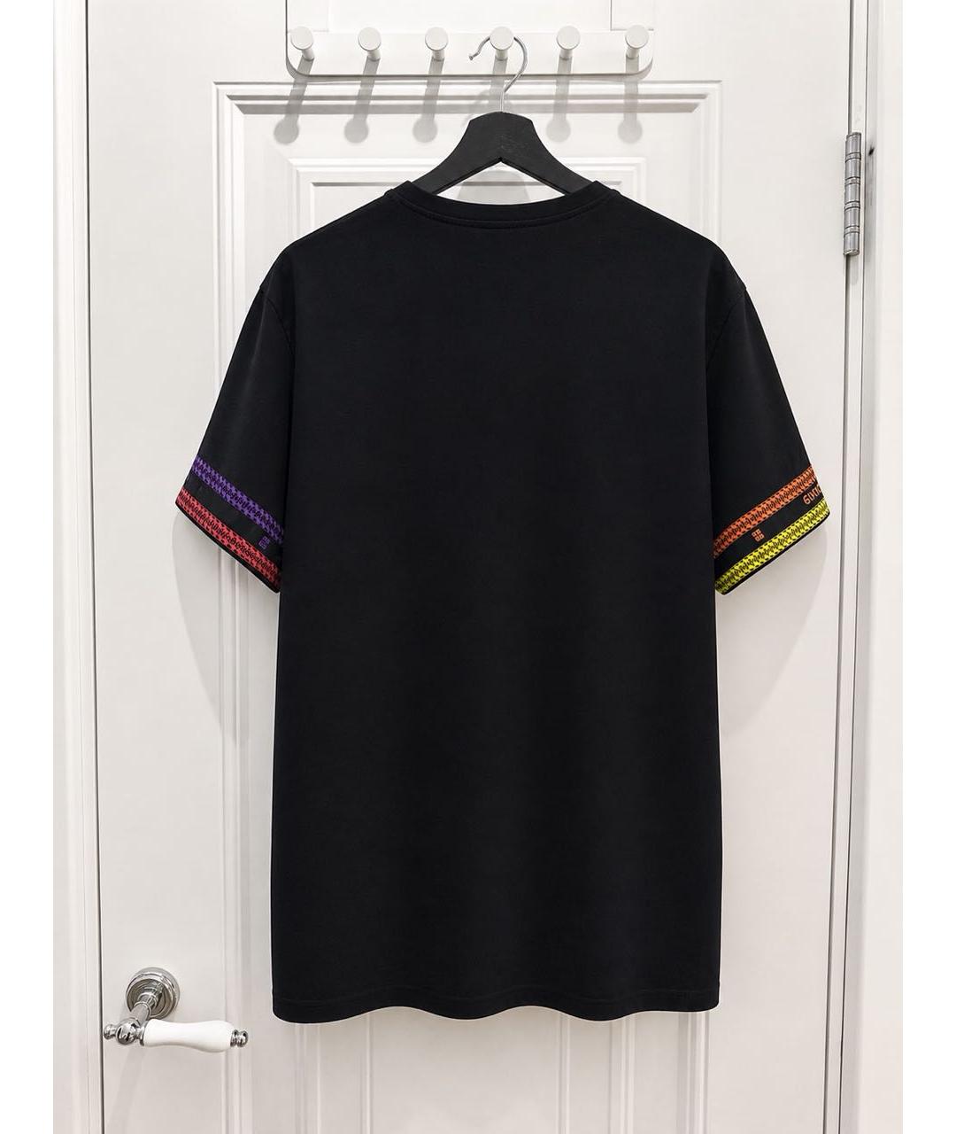 GIVENCHY Черная хлопковая футболка, фото 2