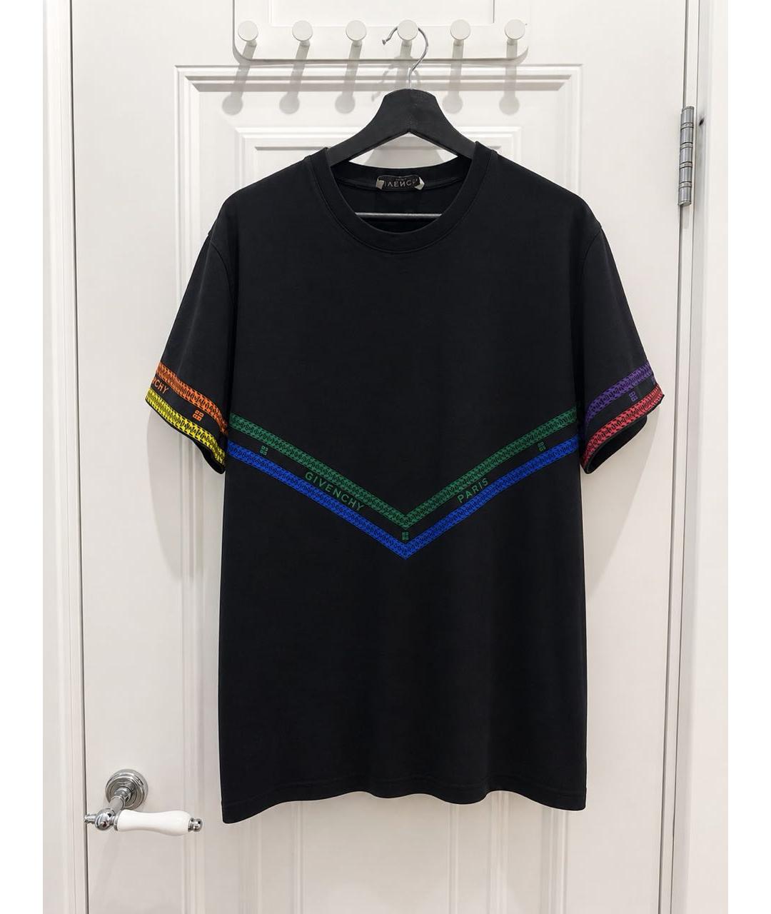 GIVENCHY Черная хлопковая футболка, фото 5