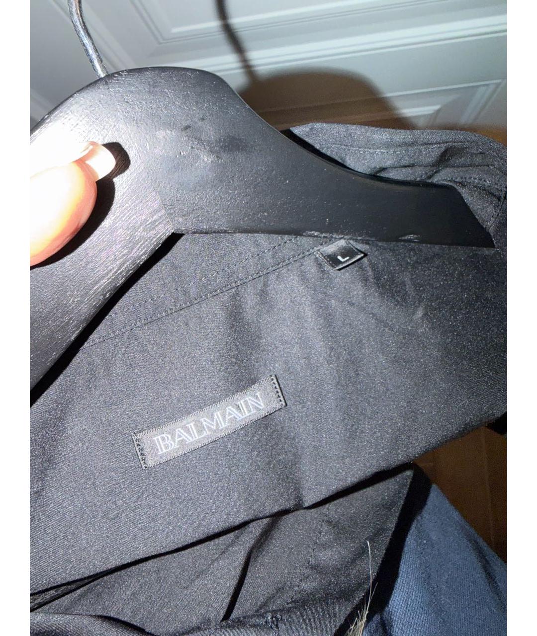 BALMAIN Черная кэжуал рубашка, фото 3