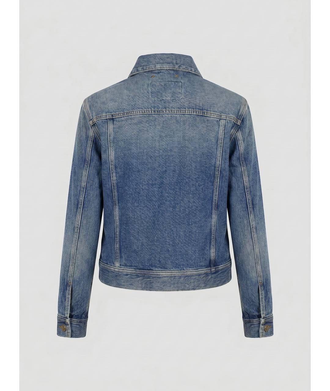 GOLDEN GOOSE DELUXE BRAND Синяя хлопковая куртка, фото 2