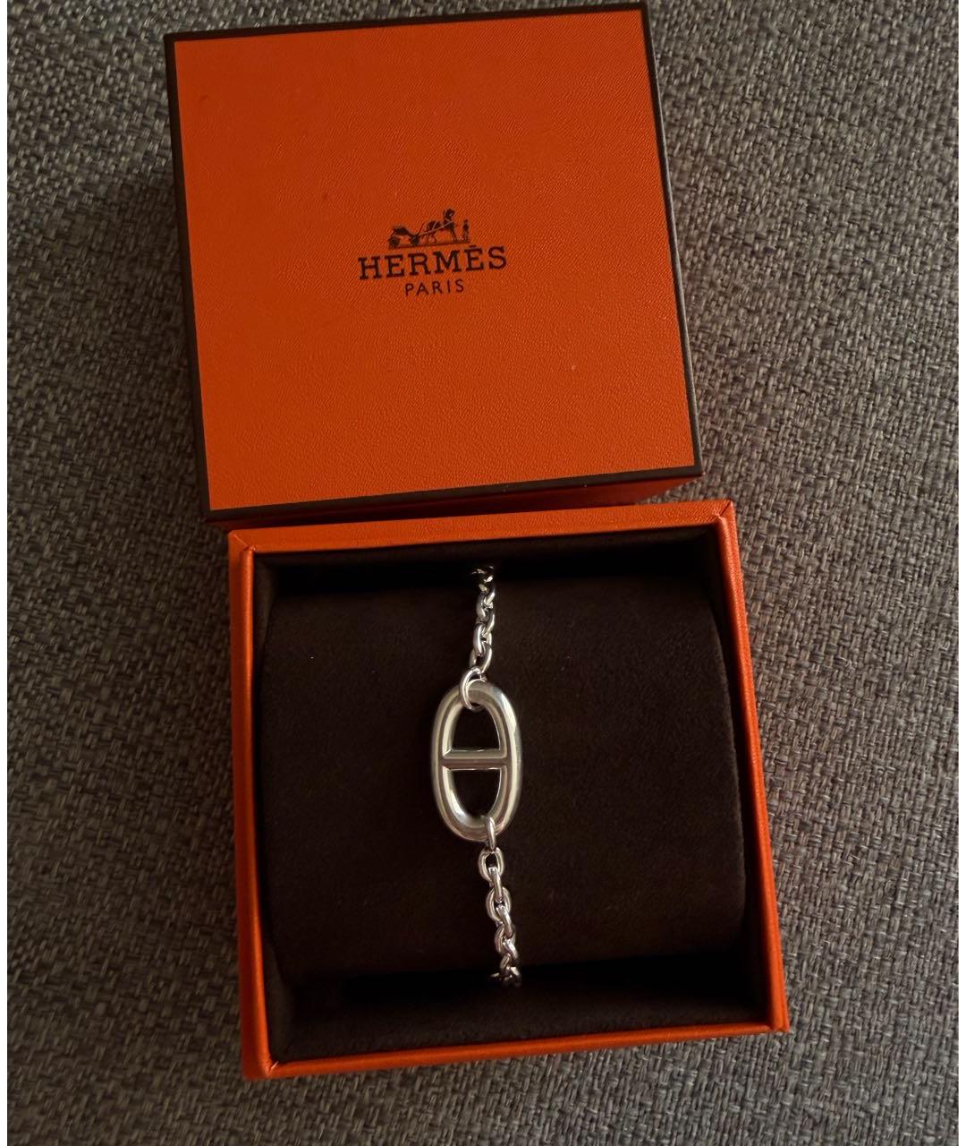 HERMES Белый браслет, фото 3