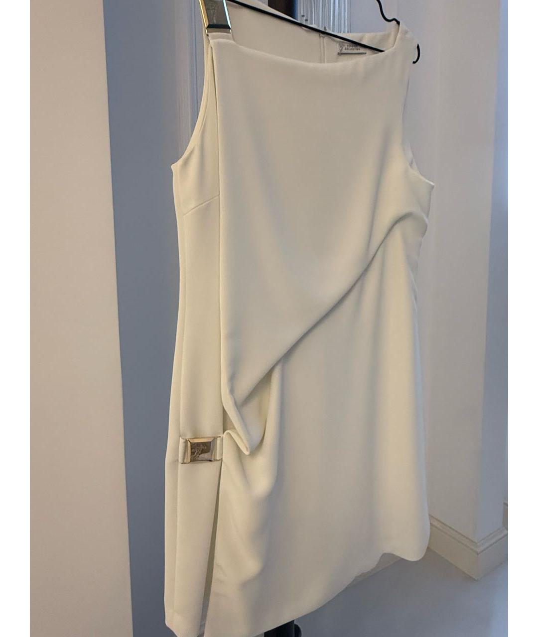 VERSACE COLLECTION Белое полиэстеровое платье, фото 4
