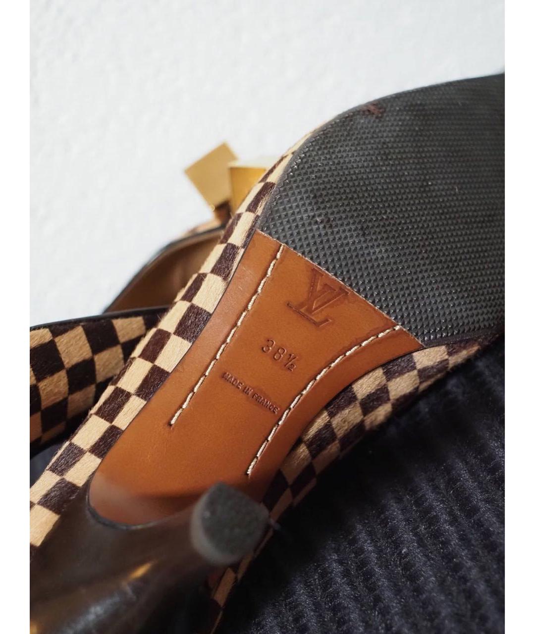 LOUIS VUITTON Коричневые туфли, фото 6