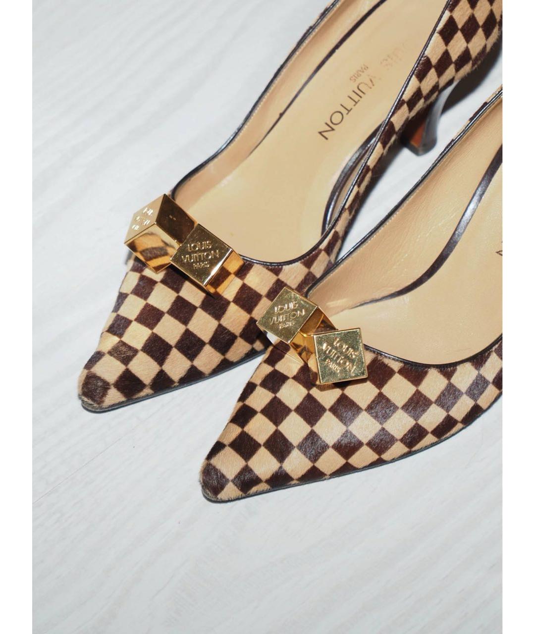 LOUIS VUITTON Коричневые туфли, фото 3