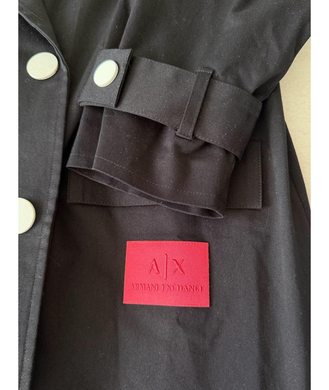 ARMANI EXCHANGE Черный тренч/плащ, фото 2