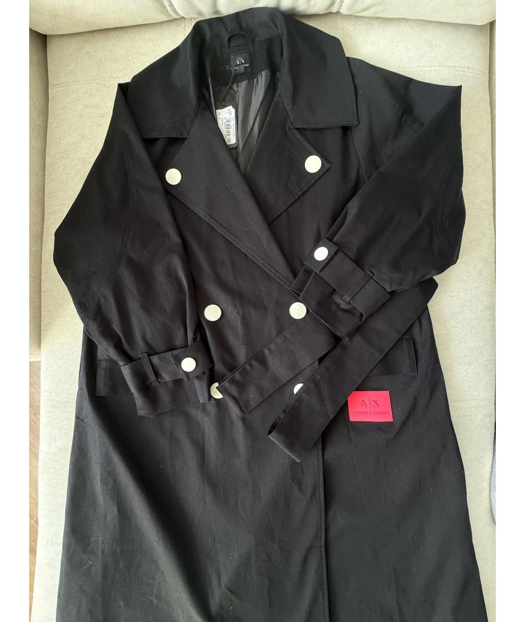 ARMANI EXCHANGE Черный тренч/плащ, фото 3