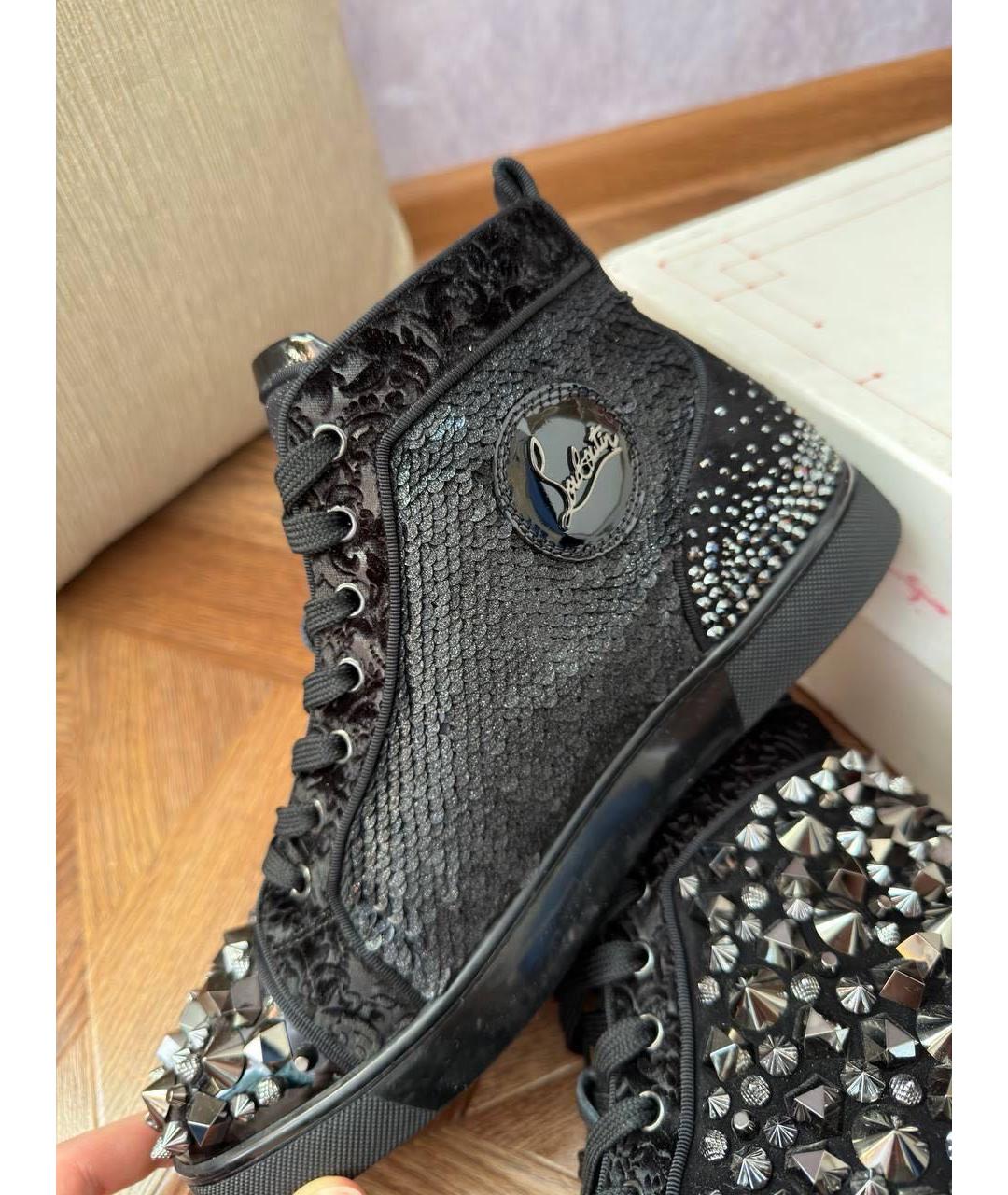 CHRISTIAN LOUBOUTIN Черные кеды, фото 4