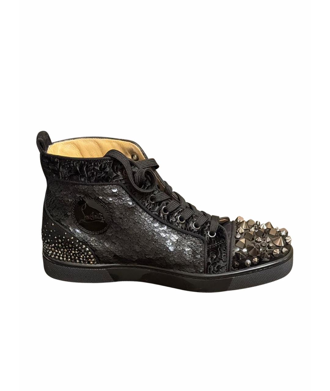CHRISTIAN LOUBOUTIN Черные кеды, фото 1