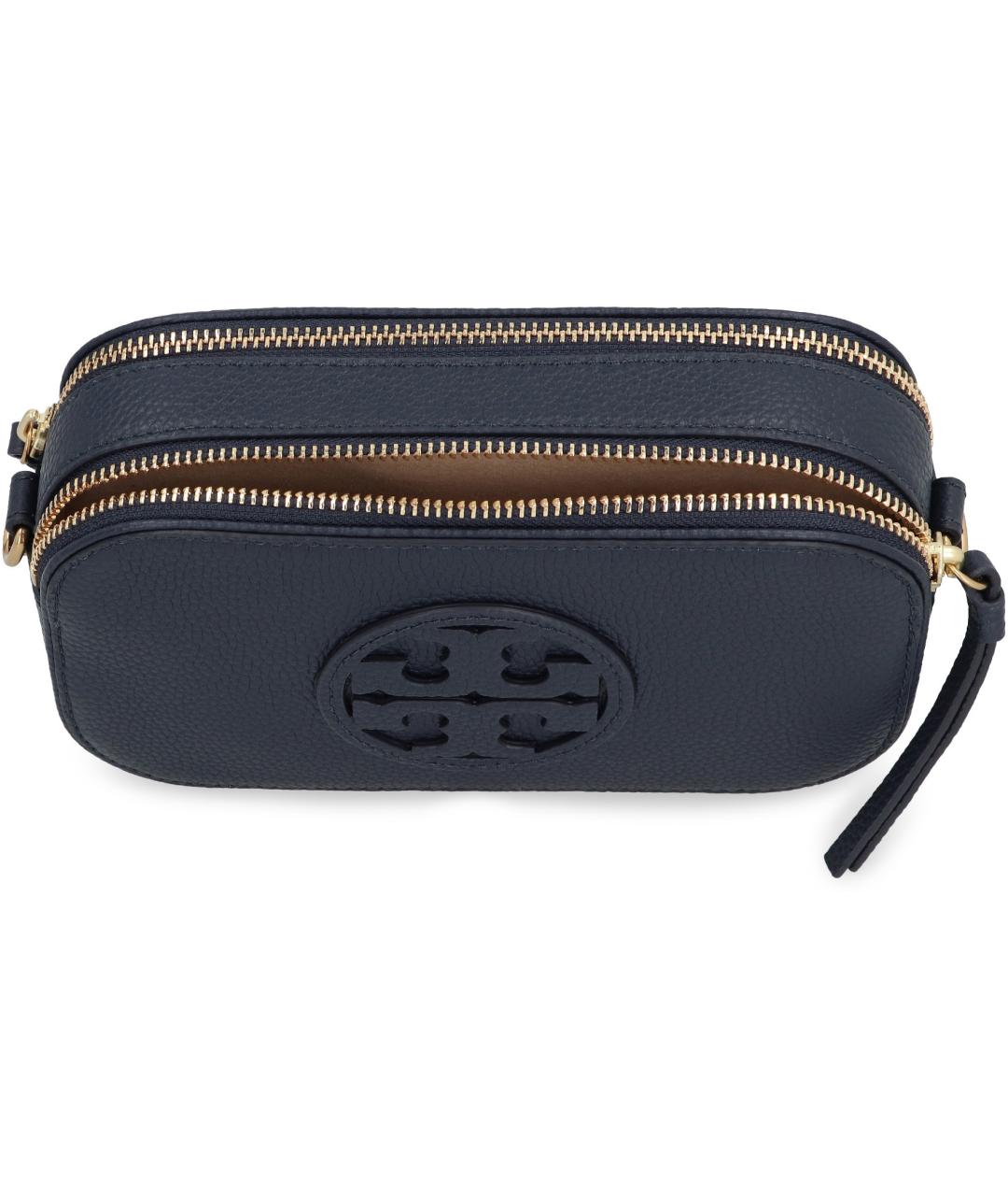 TORY BURCH Синяя кожаная сумка через плечо, фото 5