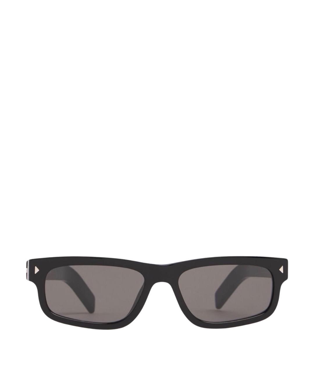 PRADA Черные пластиковые солнцезащитные очки, фото 1