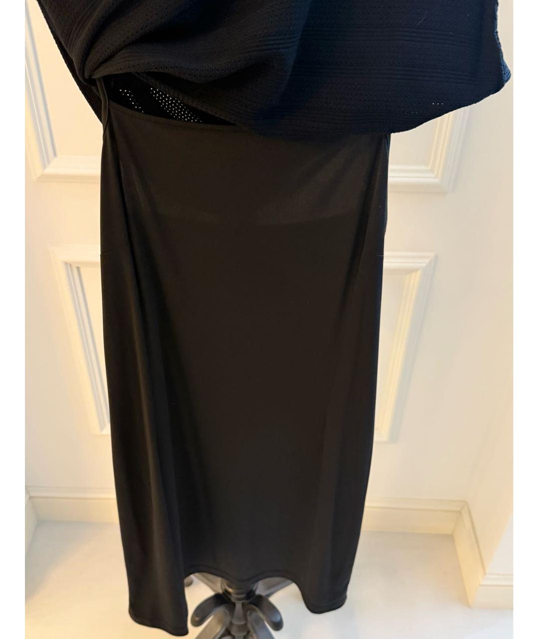 RALPH LAUREN COLLECTION Черное вискозное повседневное платье, фото 6