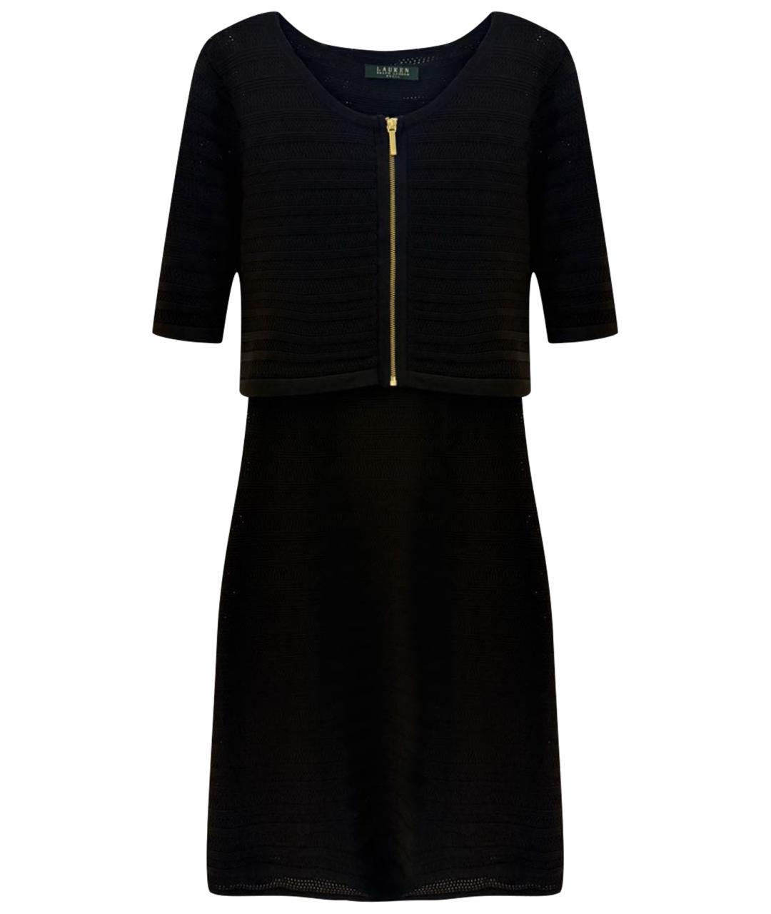 RALPH LAUREN COLLECTION Черное вискозное повседневное платье, фото 1