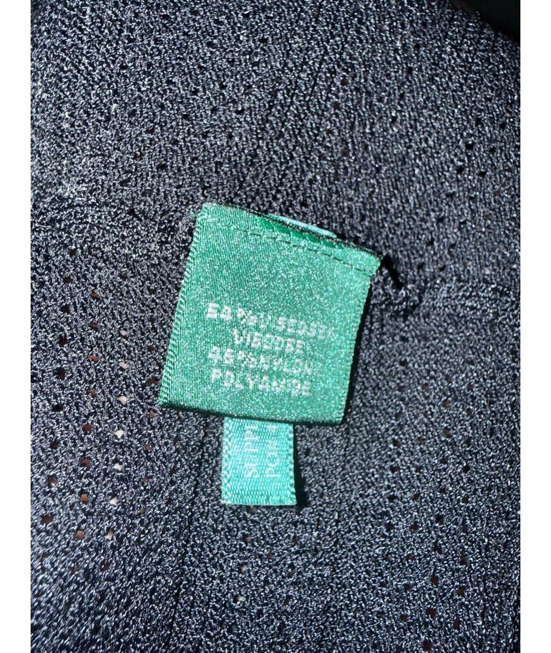 RALPH LAUREN COLLECTION Черное вискозное повседневное платье, фото 8