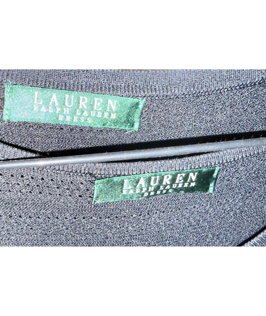RALPH LAUREN COLLECTION Черное вискозное повседневное платье, фото 4