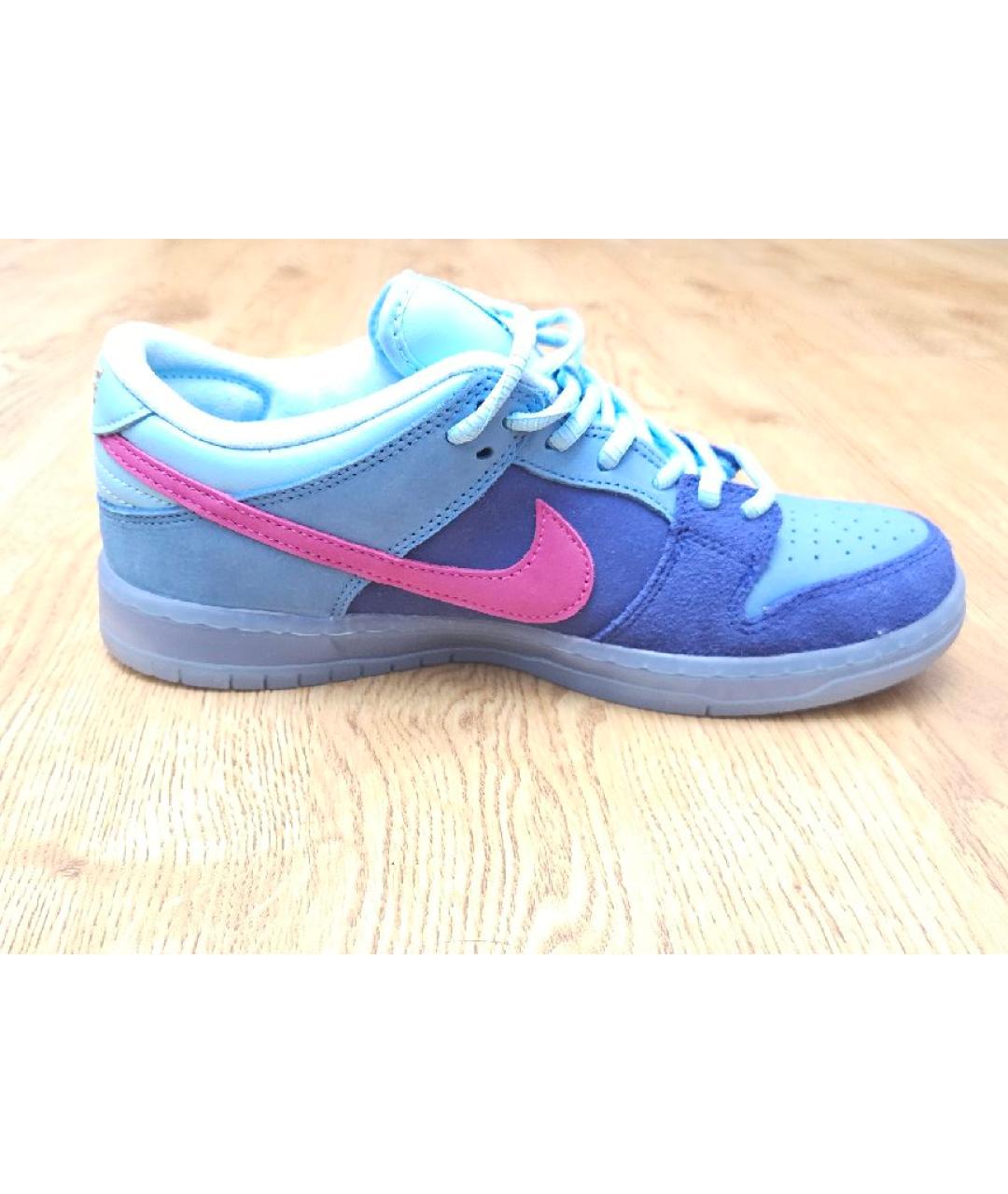 NIKE Синие замшевые кеды, фото 5