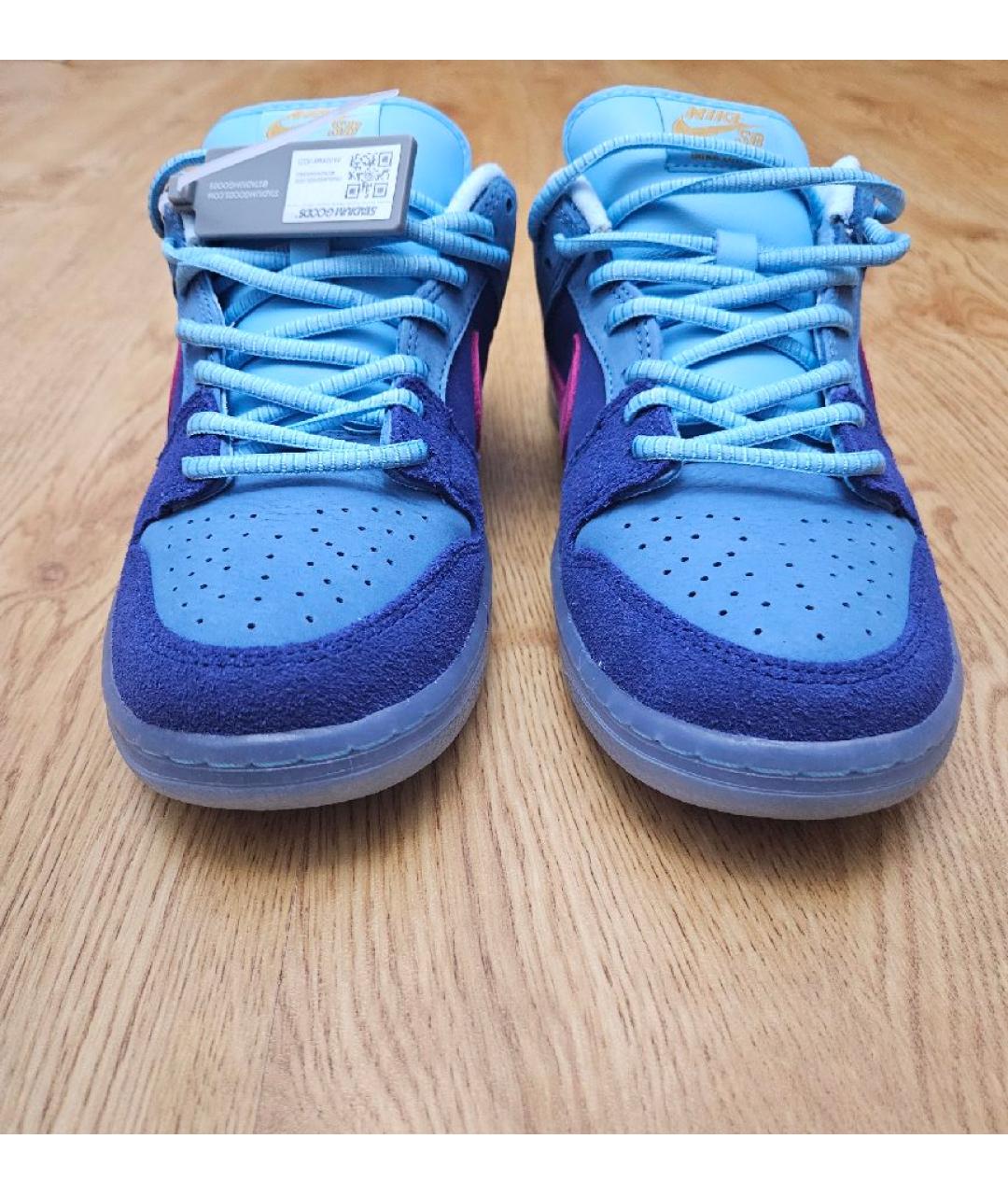 NIKE Синие замшевые кеды, фото 2