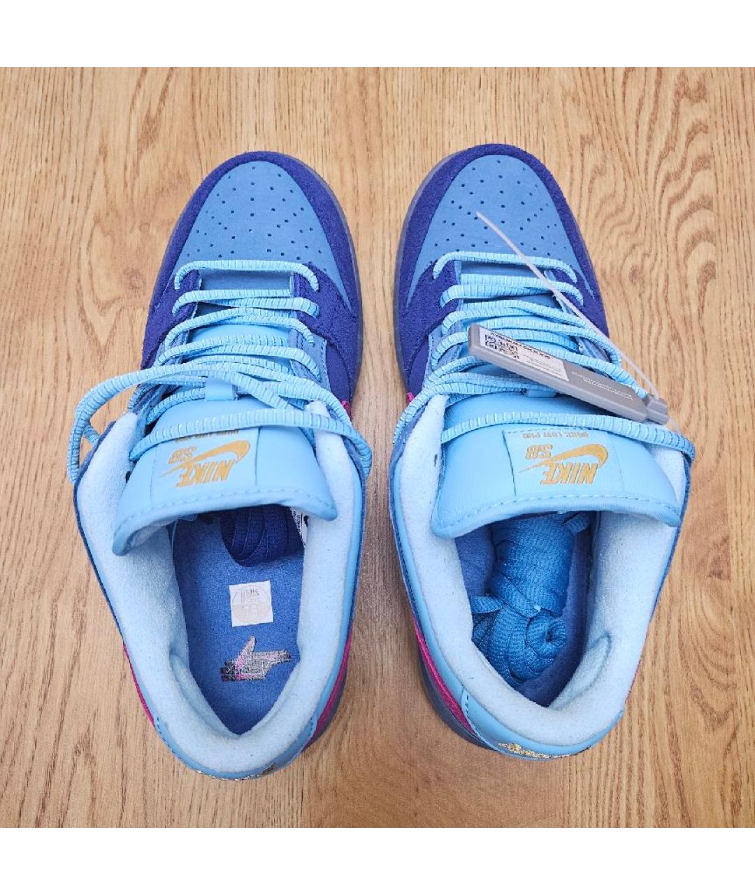 NIKE Синие замшевые кеды, фото 3