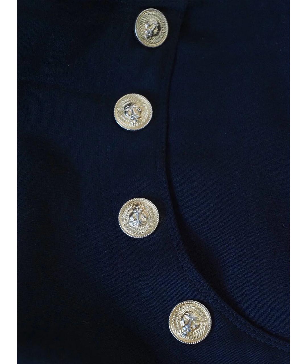 VERSUS VERSACE Черная шерстяная юбка миди, фото 4