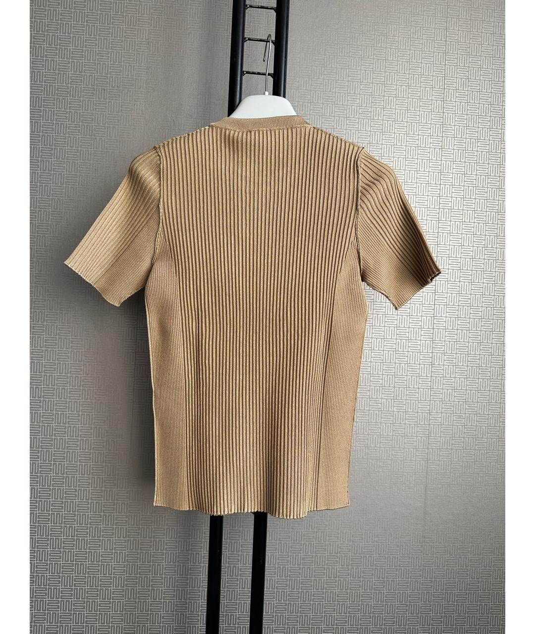 GIVENCHY Бежевая полиэстеровая футболка, фото 2