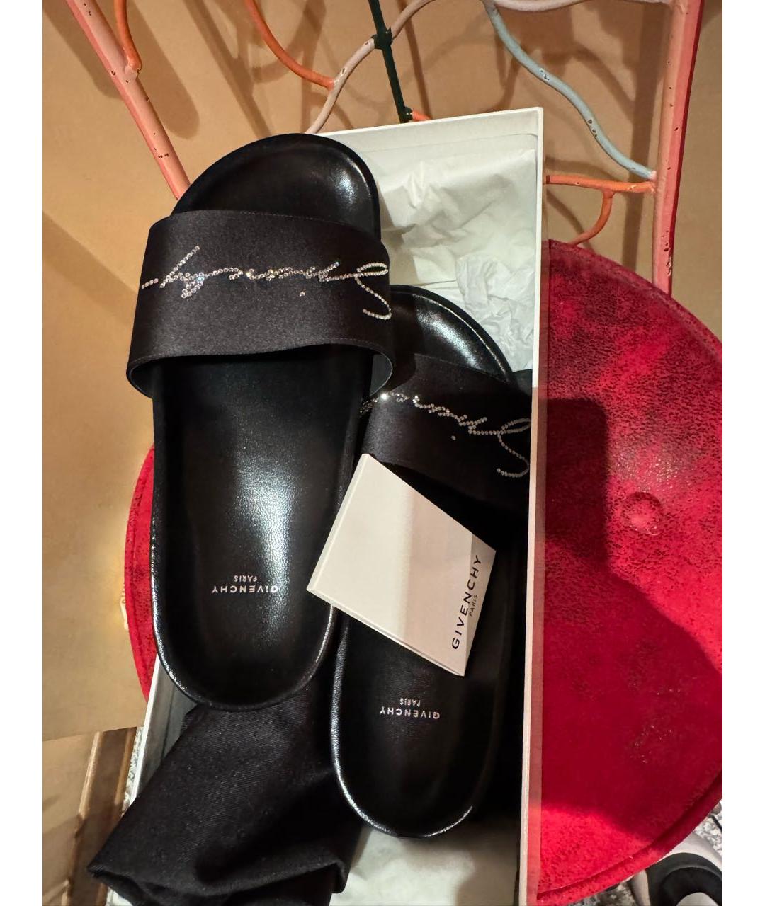 GIVENCHY Черные шлепанцы, фото 2
