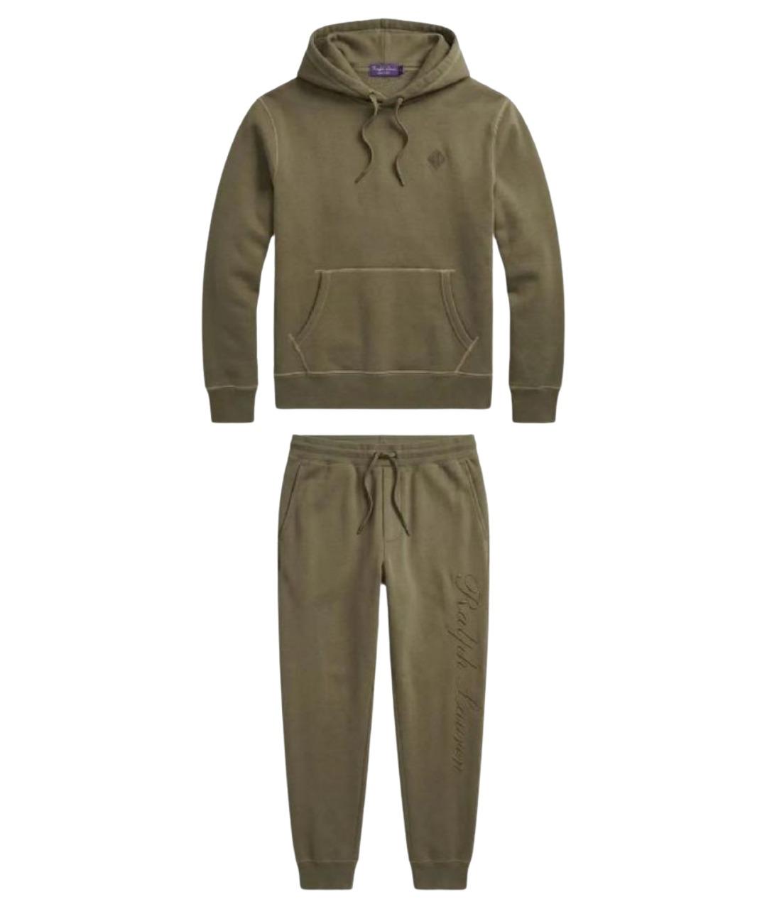 RALPH LAUREN PURPLE LABEL Хаки хлопковый спортивный костюм, фото 1