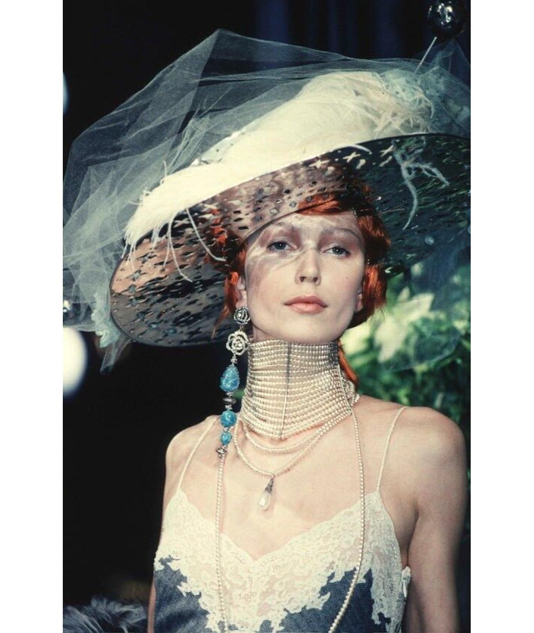 JOHN GALLIANO Серое шерстяное повседневное платье, фото 6