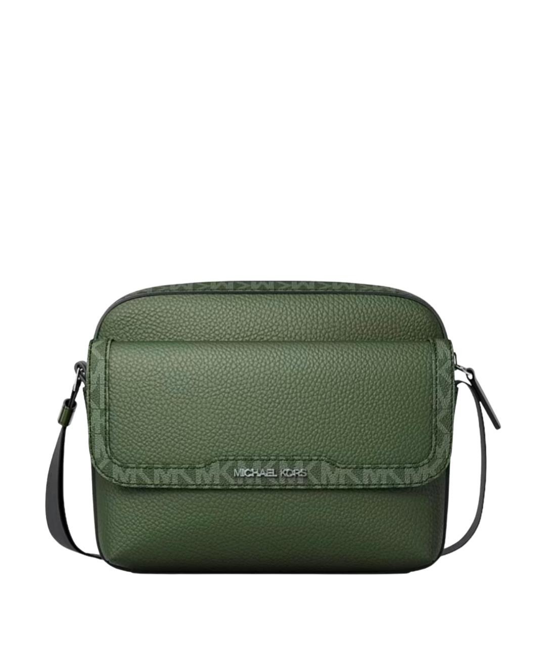 MICHAEL KORS Зеленая кожаная сумка на плечо, фото 1