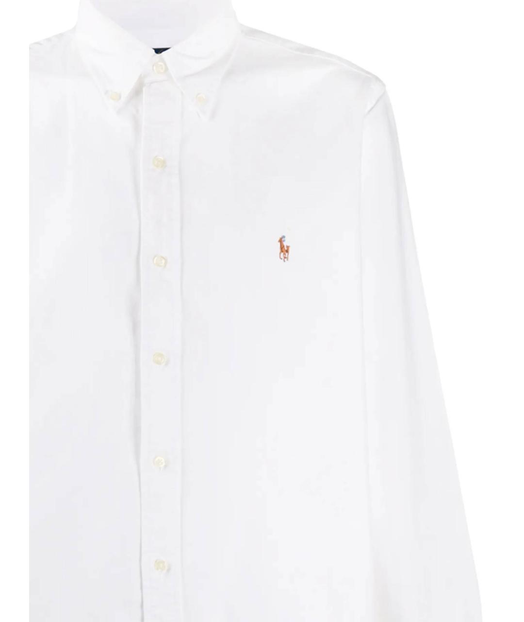 POLO RALPH LAUREN Белая хлопковая кэжуал рубашка, фото 2