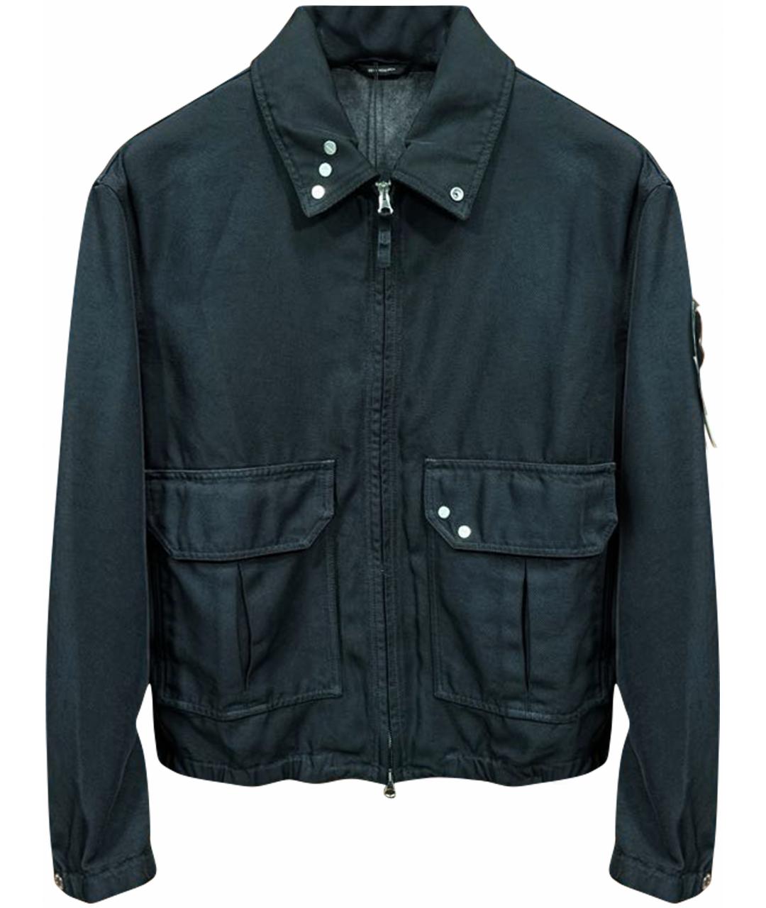 STONE ISLAND Темно-синяя полиамидовая куртка, фото 1
