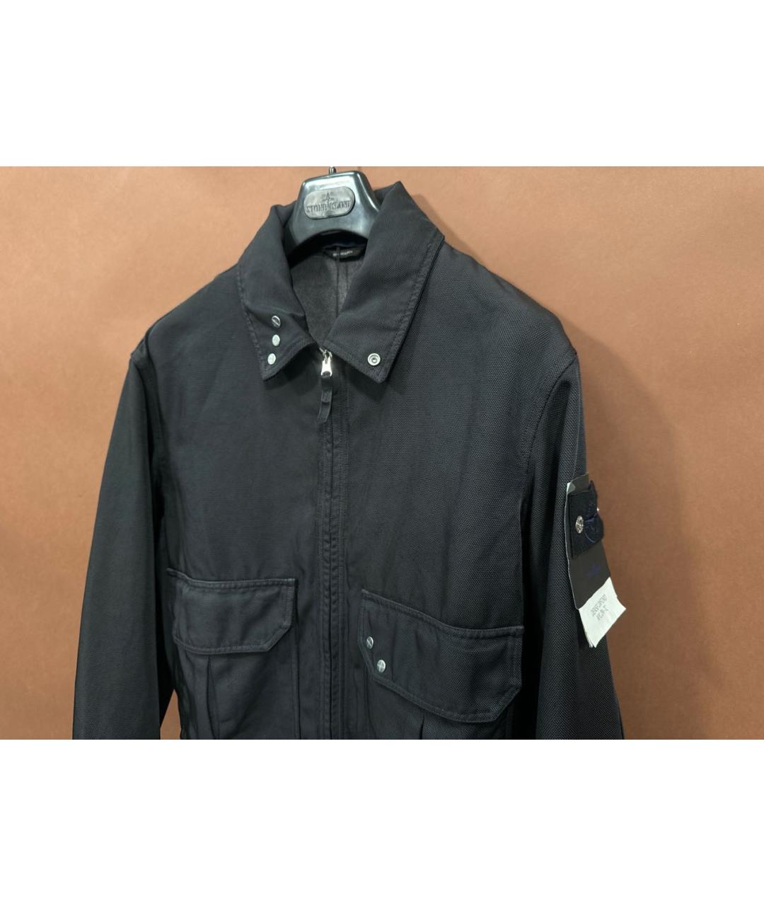 STONE ISLAND Темно-синяя полиамидовая куртка, фото 5